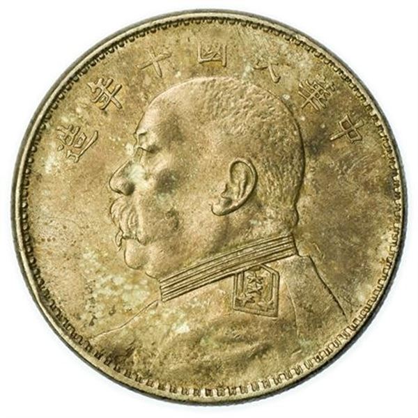 CHINA. Y#329.6 Yr. 10 Dollar