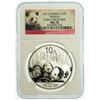 Image 2 : CHINA.  2013 Silver Panda Ten Yuan NGC MS-70