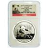 Image 2 : CHINA. 2014 Silver Panda Ten Yuan NGC MS-70