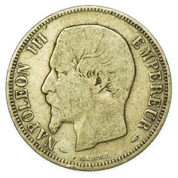 FRANCE. KM#779.1 1853-A Franc Large Head