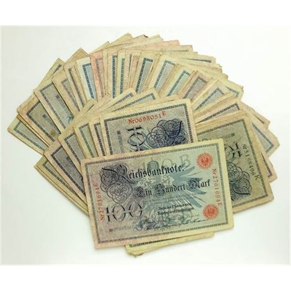 Group of 87 GERMANY. 1903 Series 100 Mark Notes