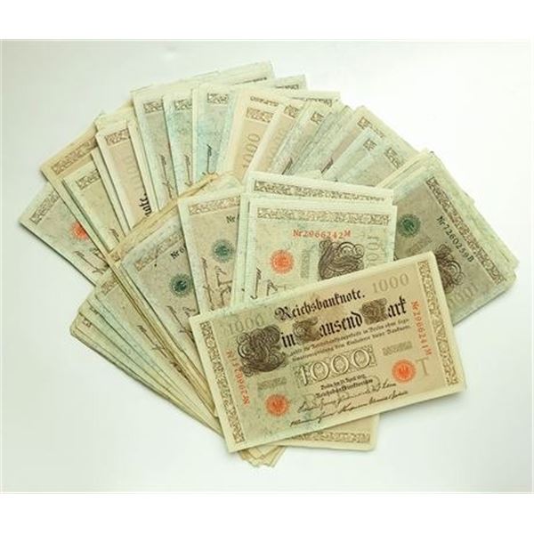 Group of 159 GERMANY. 1910 Series 1,000 Mark Notes