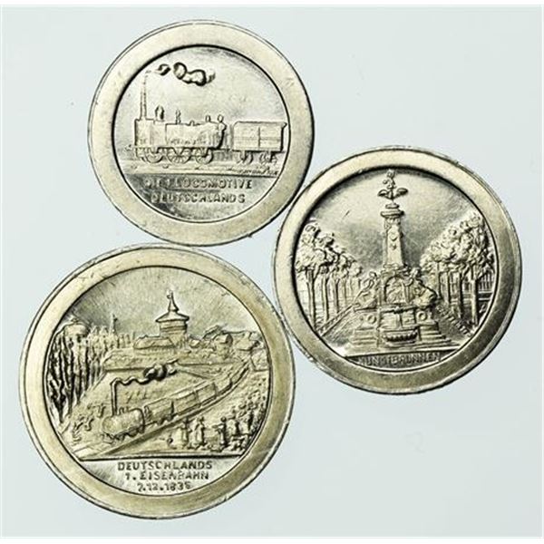 Group of 3 NOTGELD: GERMANY. 1921 100, 150, 200 Pfennig