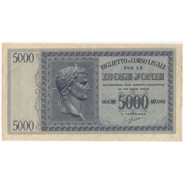 GREECE, Corfu. P#M18 ND (1941) 5,000 Drachmai