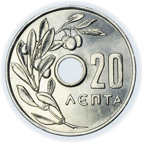 GREECE. KM#79 1959 20 Lepta
