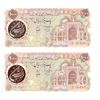 Image 1 : Group of 2 IRAN. P#129 ND (1981) 1,000 Rials