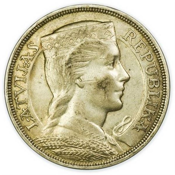 LATVIA, KM#9 1929 Five Lati