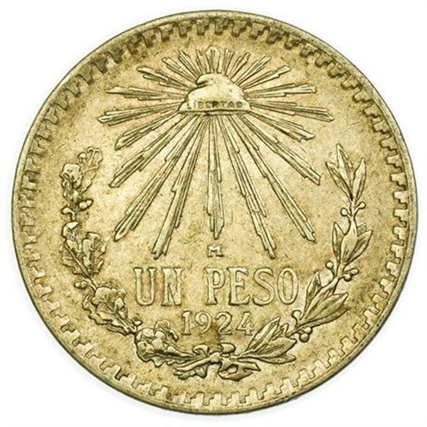 MEXICO, Eum. KM#455 1924 Peso
