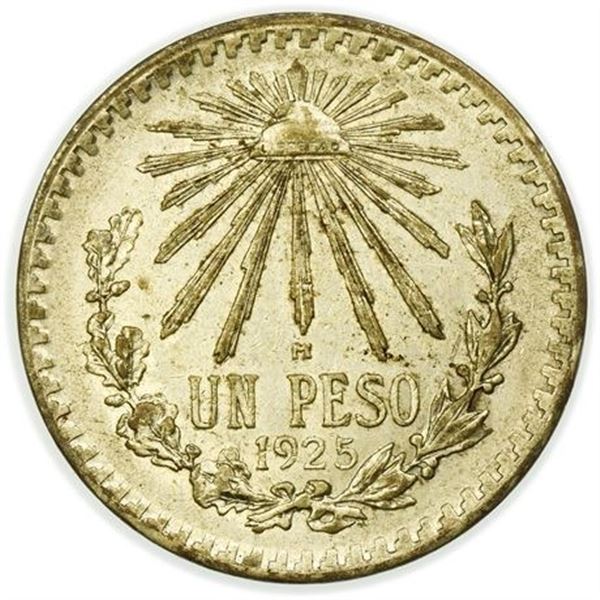 MEXICO, Eum. KM#455 1925 Peso