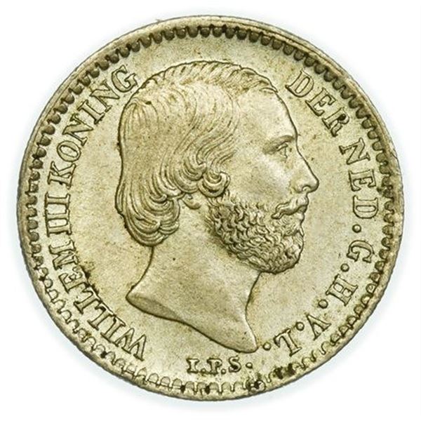 NETHERLANDS. KM#80 1882 Ten Cents