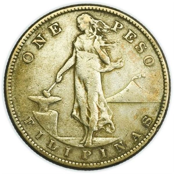 PHILIPPINES. KM#172 1907-S Peso