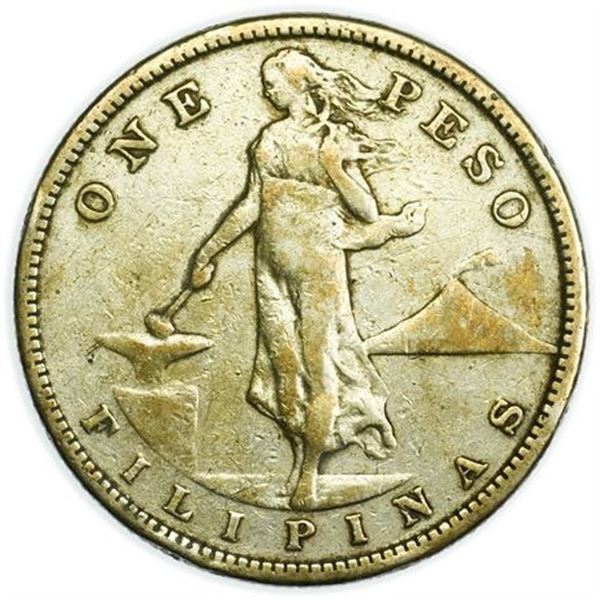 PHILIPPINES. KM#172 1910-S Peso