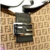 Image 6 : Fendi Beige Vintage Monogram Zucchino Black Leather Shoulder Bag