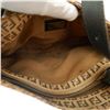 Image 7 : Fendi Beige Vintage Monogram Zucchino Black Leather Shoulder Bag