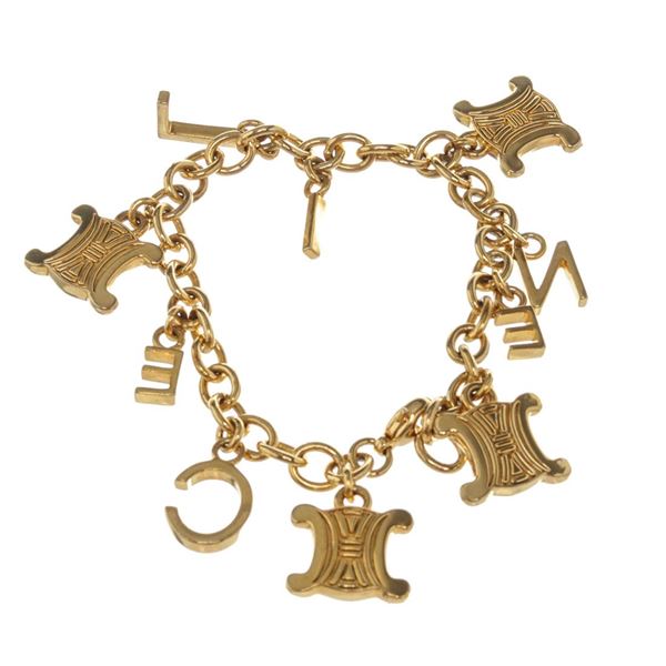 Celine Gold Macadam Bracelet