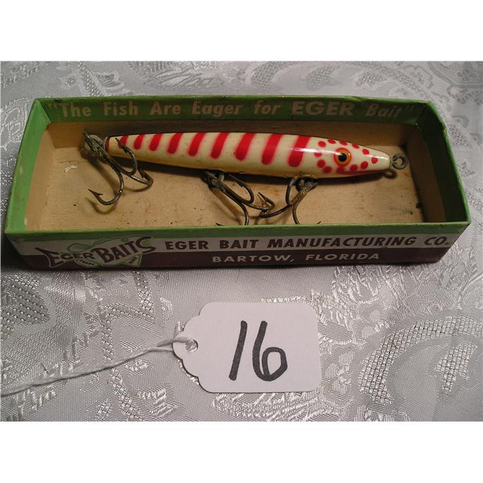 dillingger fishing lures Vintage Eger Bait Mfg Green & Black Baby Dillinger Lure For Sale The Original 1.5 Inch Jigger Minnow Jig is a popular ice and open water jig for panfish Drifter Tackle Saltwater Doc and