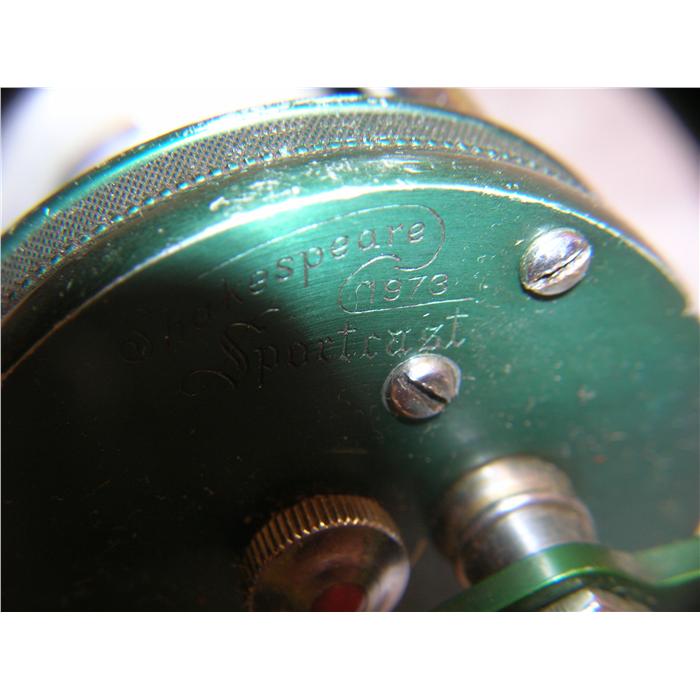Shakespeare President No. 1970 Modèle GE Baitcaster avec étui cuir rare