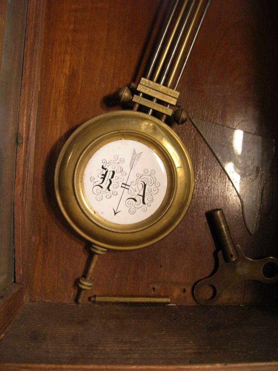 Antique "RA" Pendulum Wall Clock