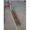 Image 1 : (Maui) Forklift Forks, Approx. 47" Long  (Bent)