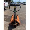 Image 3 : (Kauai) Pallet Jack 5500lbs Capacity (Works, One Fork Slightly Bent)