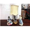 Image 1 : Figural Lamp & 2 Spanish Nadal Porcelain Statues