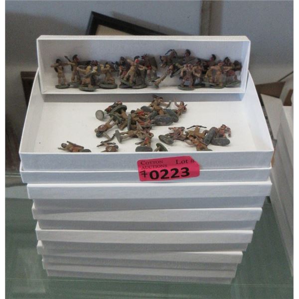 160+ Cast Metal Miniature Figures - 7 Boxes