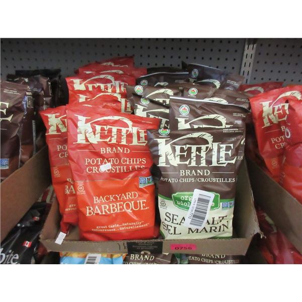 Box of Assorted Kettle Brand Potato Chips