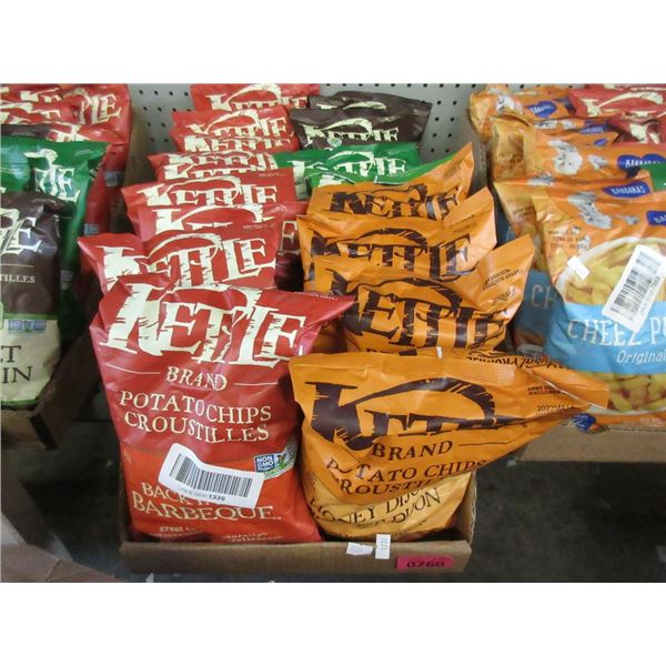 Box of Assorted Kettle Brand Potato Chips