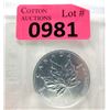 Image 1 : 1 Oz .9999 Silver 2006 Canadian Maple Leaf Coin