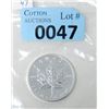 Image 1 : 1 Oz .9999 Silver 2013 Canadian Maple Leaf Coin