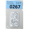 Image 1 : 1 Oz .9999 Silver 2020 Double Dragon Bar