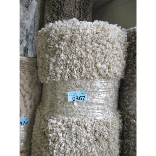 5' x 7' Beige Shag Area Carpet