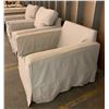 Image 2 : Qty 3 Armchairs w/ Washable Slipcovers 37" W x 31 1/2 " D x 30 1/2" H (one missing cushions)