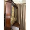 Image 8 : Secretary w/ Tall Upper Display Cabinet, 2 Interior Drawers, and Lower Cabinet 36" W x 19" D x 77 1/