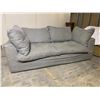 Image 2 : Gray Sofa w/ Washable Slipcover & Cushion Covers 83" W x 38" D x 24" H