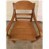 Image 8 : Wooden Armchair with Seat Cushion 20 1/2" W x 16" D x  33" H