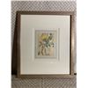 Image 8 : Qty 3 Floral 19th Century Antique Japanese Woodblock Prints,  17 1/2" W x 20 1/2" H