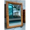 Image 1 : Large Rattan-Look Mirror, Composite Material 31.5" x 48"