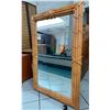 Image 2 : Large Rattan-Look Mirror, Composite Material 31.5" x 48"