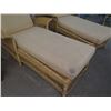 Image 8 : Pair of Rattan Patio Chaise w/ Cushions