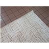 Image 8 : Area Rug, White w/ Brown Accents  7' x  7'10" (some wear and tear)
