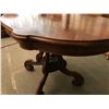 Image 8 : Vintage Hardwood Table with Carved Details, Shows Some Surface Wear 50" x 32" x 30.5" H