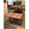 Image 3 : Coffee Table w/ Storage, Wood Veneer, Metal Legs & Interior Hardware - Converts to Desk 43x21.5x18H