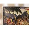 Image 2 : Very Large Framed Print of Iconic Hawaiian Luau Scene by Eugene Savage, 79" x 41"