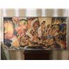 Image 2 : Very Large Framed Print of Iconic Hawaiian Luau Scene by Eugene Savage, 79" x 41"