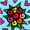 Image 2 : Britto, "Thank You" Hand Signed Limited Edition Giclee on Canvas; COA