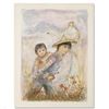 Image 1 : "The Great Wall" Limited Edition Lithograph by Edna Hibel (1917-2014), Numbered and Hand Signed with
