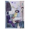 Image 3 : Moshe Leider, Framed Original Mixed Media Watercolor Painting, Hand Signed with Letter of Authentici