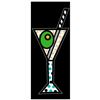 Image 1 : Britto, "Black Martini" Hand Signed Limited Edition Giclee on Canvas; Authenticated
