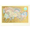 Image 1 : Guillaume Azoulay- Serigraph on paper with hand laid gold leaf "Stardust"